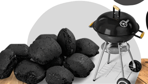 الفحم وأدوات الشواء والتخييم